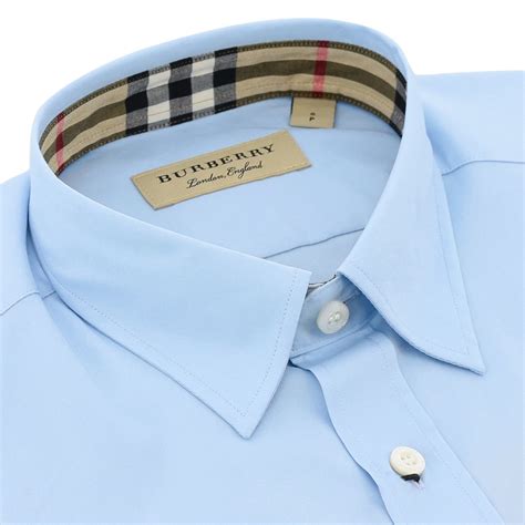 camicia blu burberry m|Camicia in corduroy (Blu metallo) .